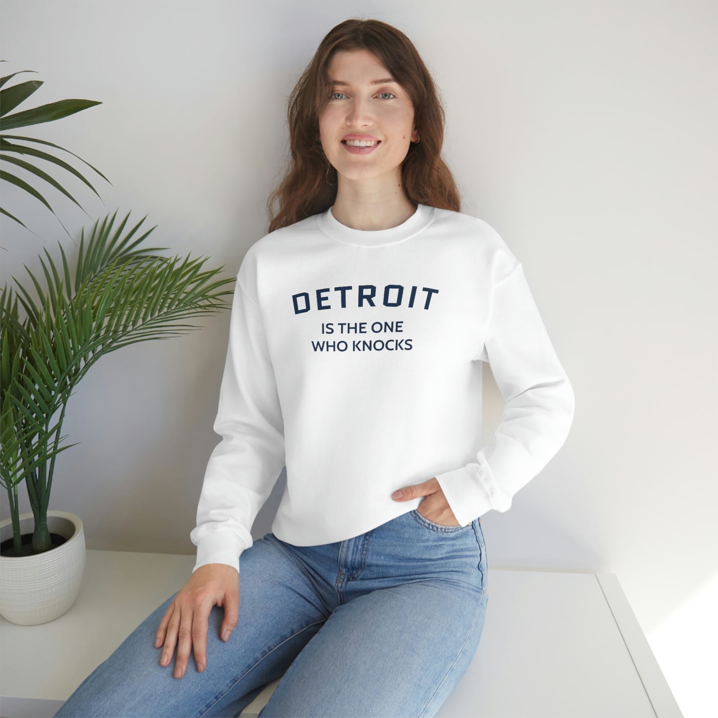 'Detroit is the One Who Knocks' Sweatshirt | Unisex Standard