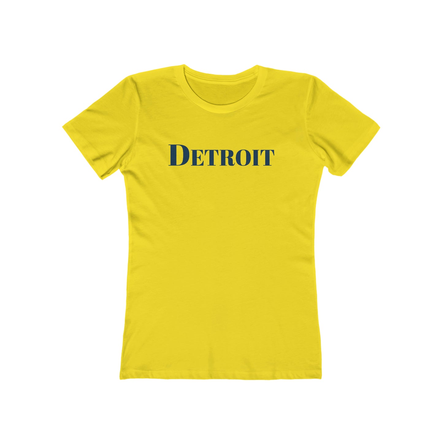 Detroit' T-Shirt (Didone Font) | Women's Boyfriend Cut