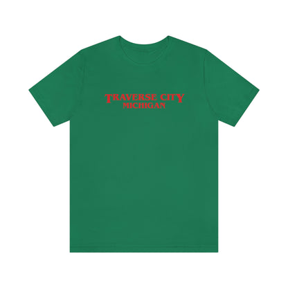 'Traverse City Michigan' ' T-Shirt (1980s Drama Parody) | Unisex Standard Fit