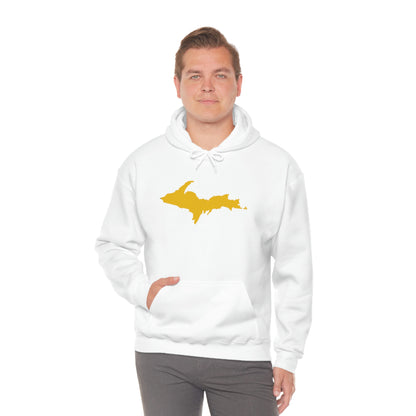 Michigan Upper Peninsula Hoodie (w/ Gold U.P. Outline) | Unisex Standard