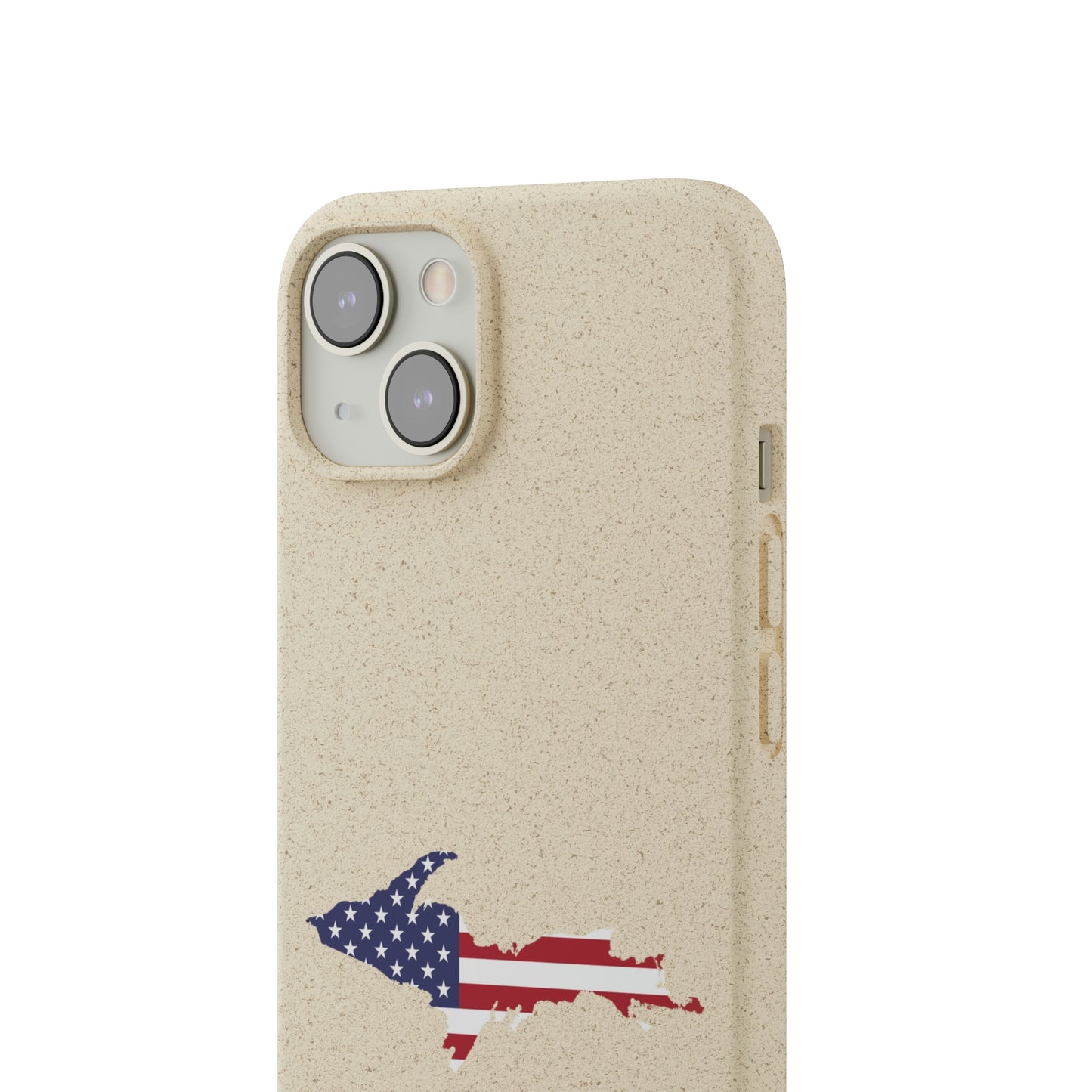 Michigan Upper Peninsula Biodegradable Phone Cases (w/ UP USA Flag Outline) | Apple iPhone