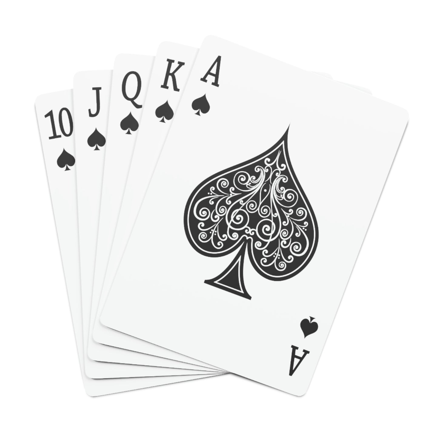 Michigan Upper Peninsula Poker Cards (Silver w/ Azure UP Outline)