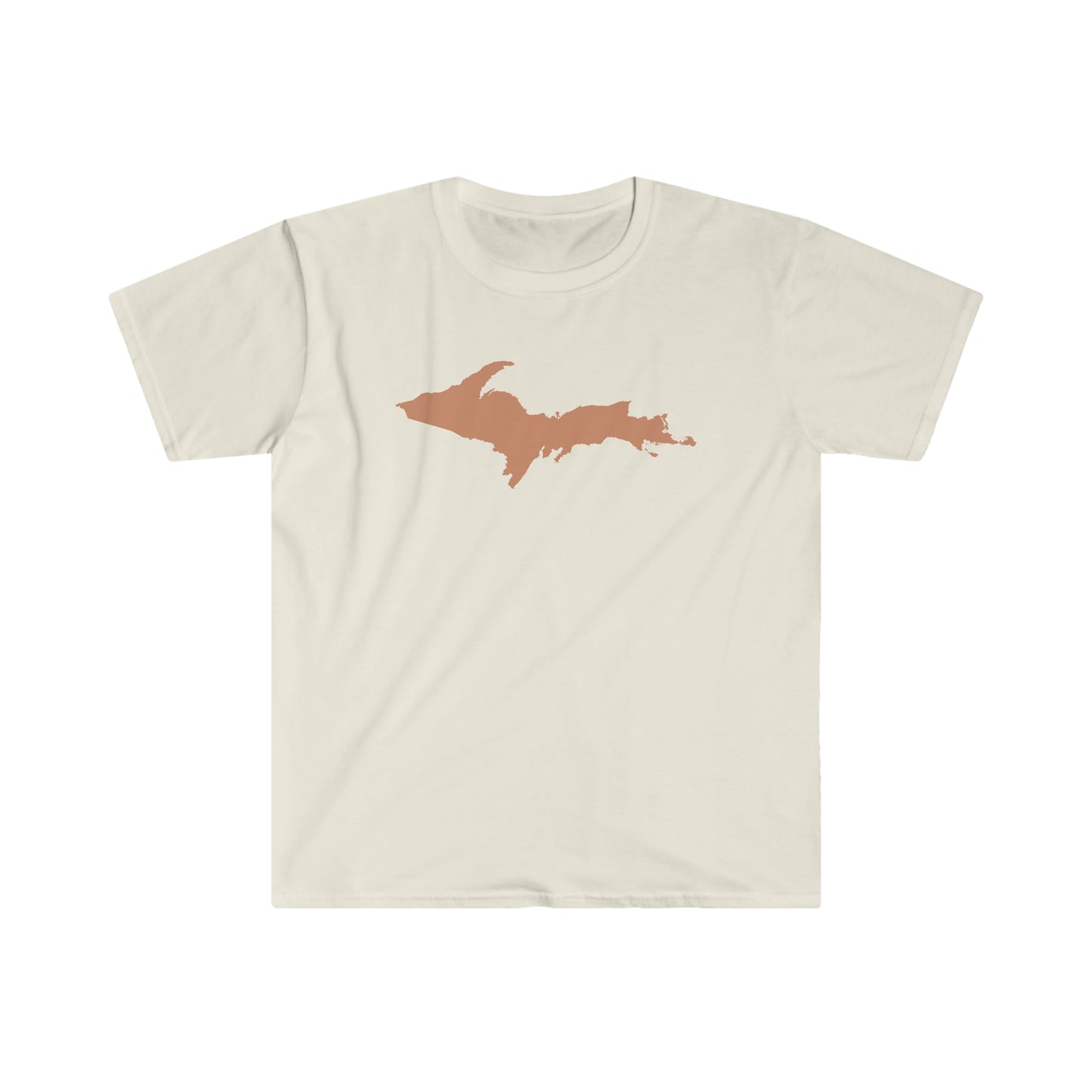 Michigan Upper Peninsula T-Shirt (w/ Copper UP Outline) | Unisex Budget