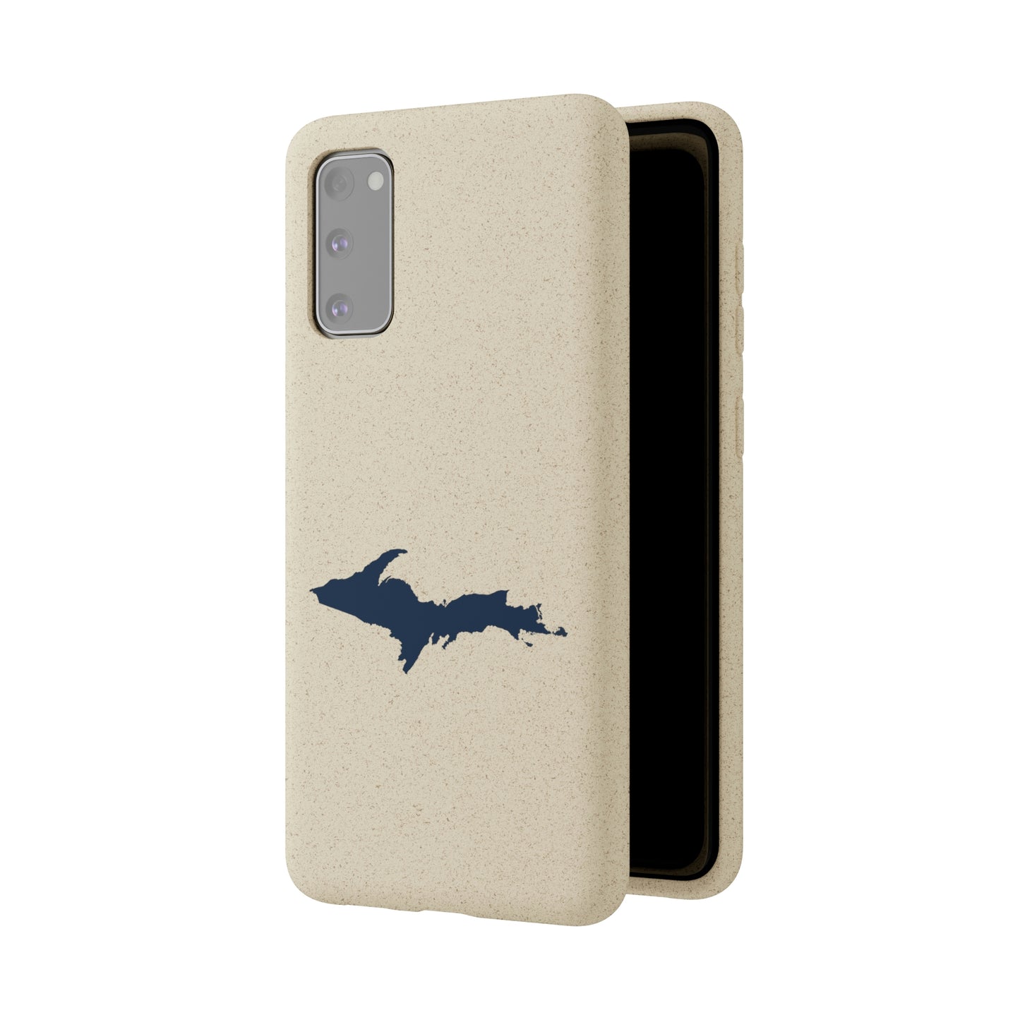 Michigan Upper Peninsula Biodegradable Phone Cases (w/ Navy UP Outline) | Samsung Android