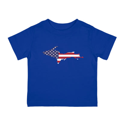 Michigan Upper Peninsula Infant T-Shirt (w/ UP USA Flag Outline) | Short Sleeve