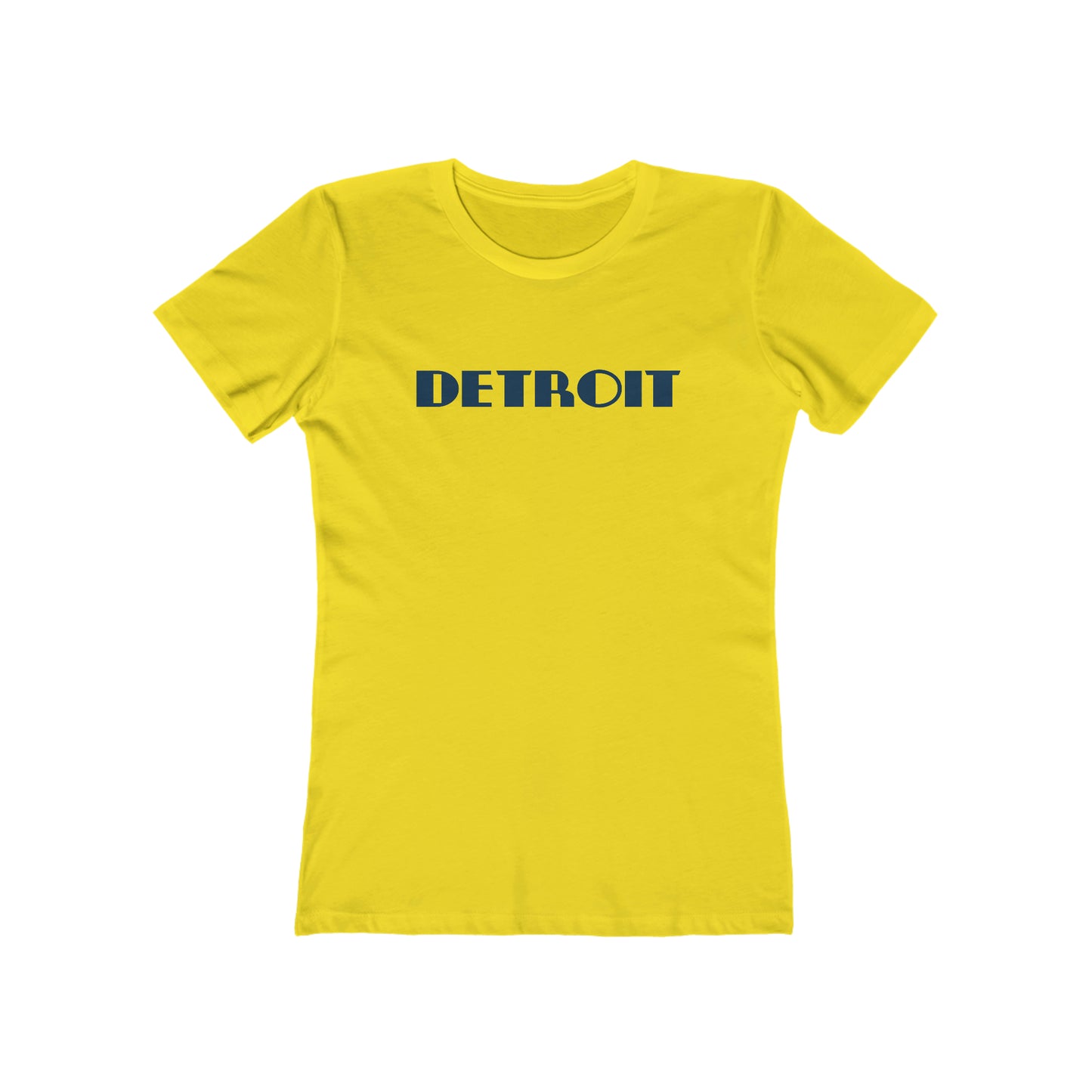 'Detroit' T-Shirt (Art Deco Font) | Women's Boyfriend Cut