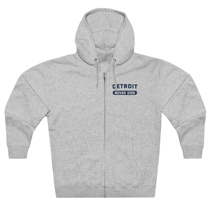 'Detroit Never Dies' Full-Zip Hoodie