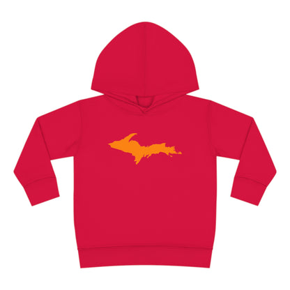 Michigan Upper Peninsula Hoodie (w/ Orange UP Outline) | Unisex Toddler