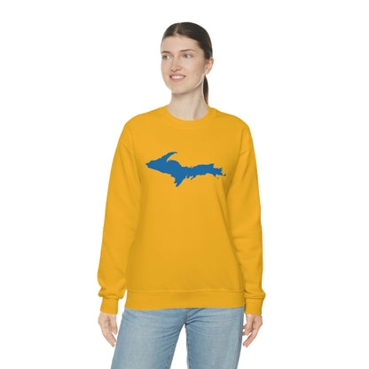 Michigan Upper Peninsula Sweatshirt (w/ Azure UP Outline) | Unisex Standard