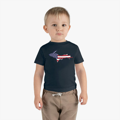 Michigan Upper Peninsula Infant T-Shirt (w/ UP USA Flag Outline) | Short Sleeve