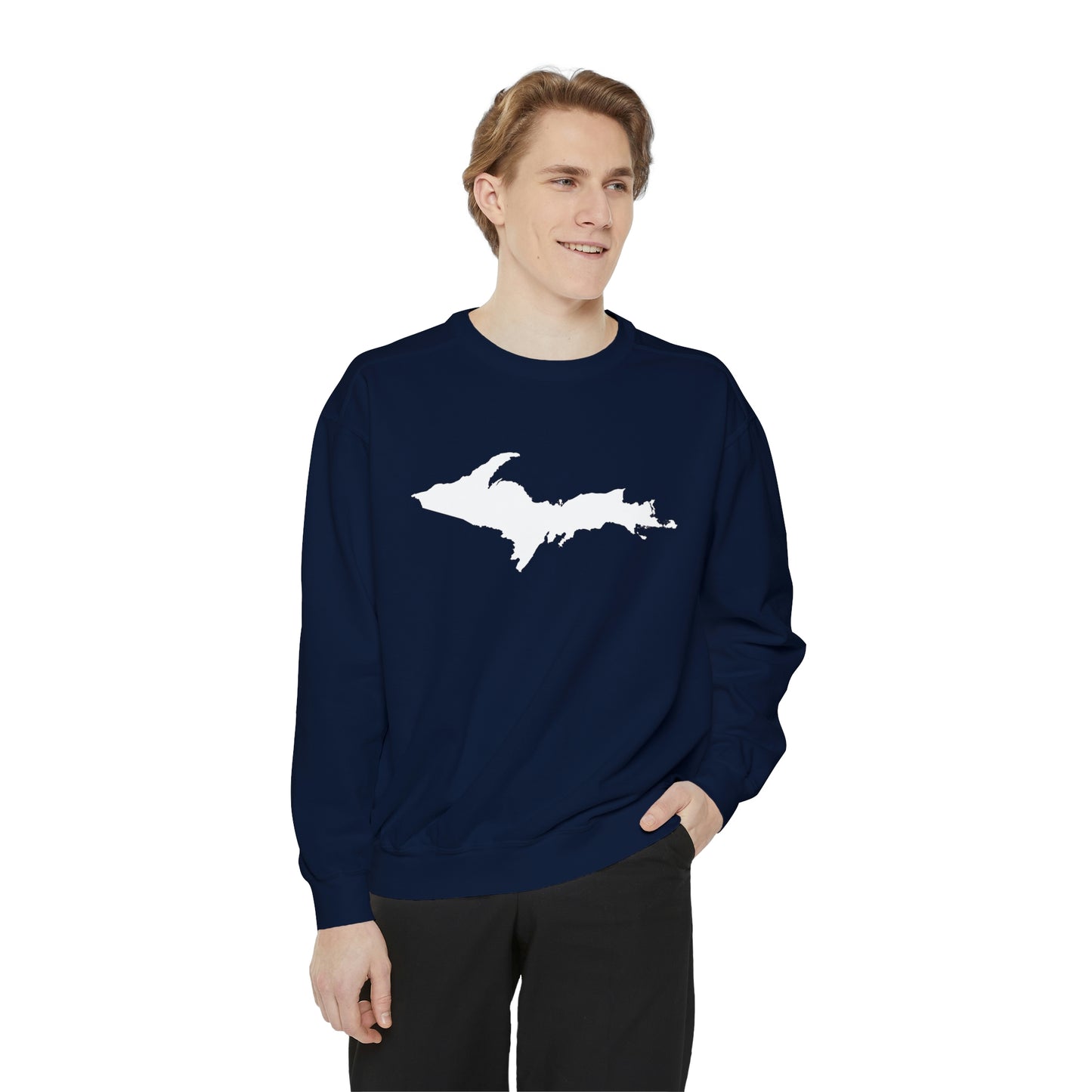 Michigan Upper Peninsula Sweatshirt | Unisex Garment Dyed