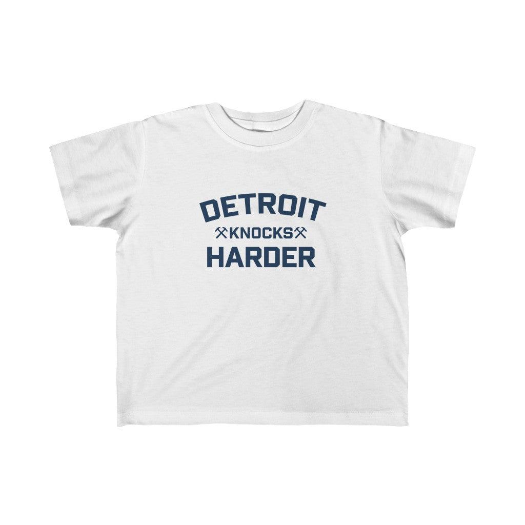 'Detroit Knocks Harder' T-Shirt | Toddler Short Sleeve - Circumspice Michigan