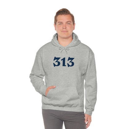 Detroit '313' Hoodie (Angry Serif Font) | Unisex Standard