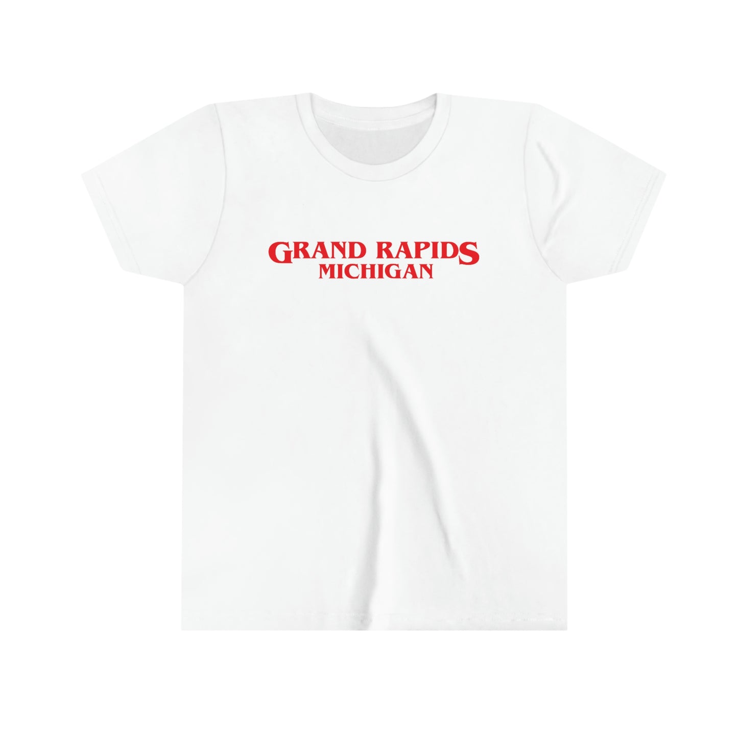 'Grand Rapids Michigan' T-Shirt (1980s Drama Parody) | Youth Short Sleeve