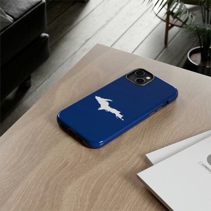 Michigan Upper Peninsula Tough Phone Case (Dearborn Blue w/ UP Outline) | Apple iPhone