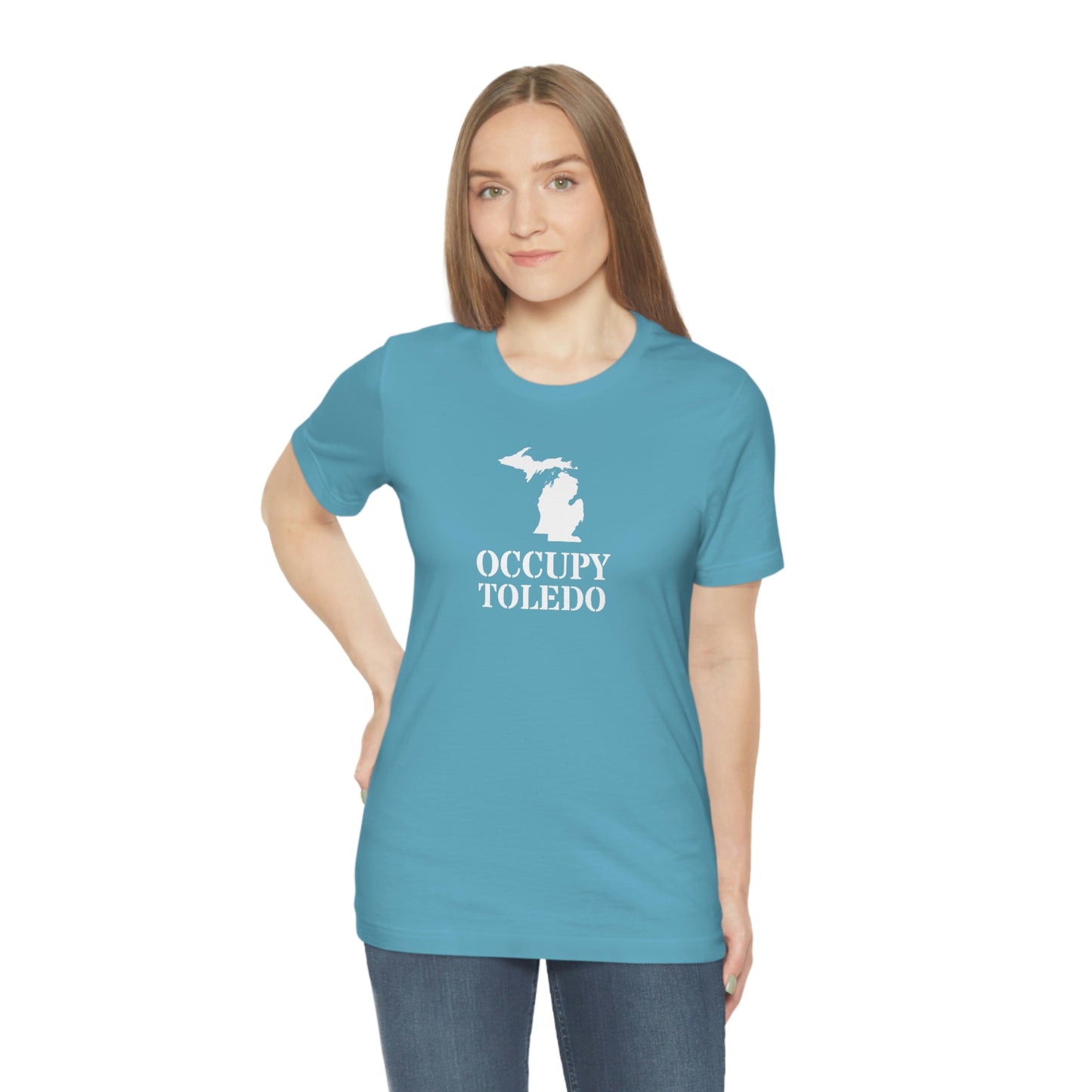 'Occupy Toledo' T-Shirt (w/ Corrected Michigan Outline) | Unisex Standard Fit