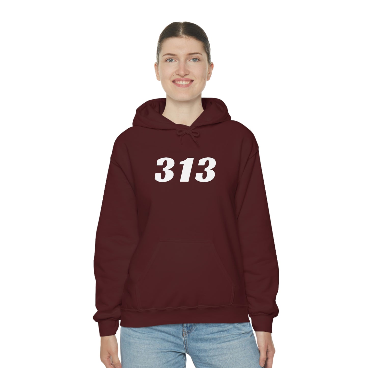 Detroit '313' Hoodie (Racing Font) | Unisex Standard