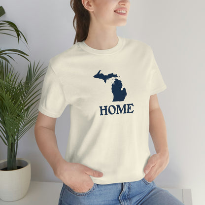 Michigan 'Home' T-Shirt (Woodcut Font) | Unisex Standard Fit