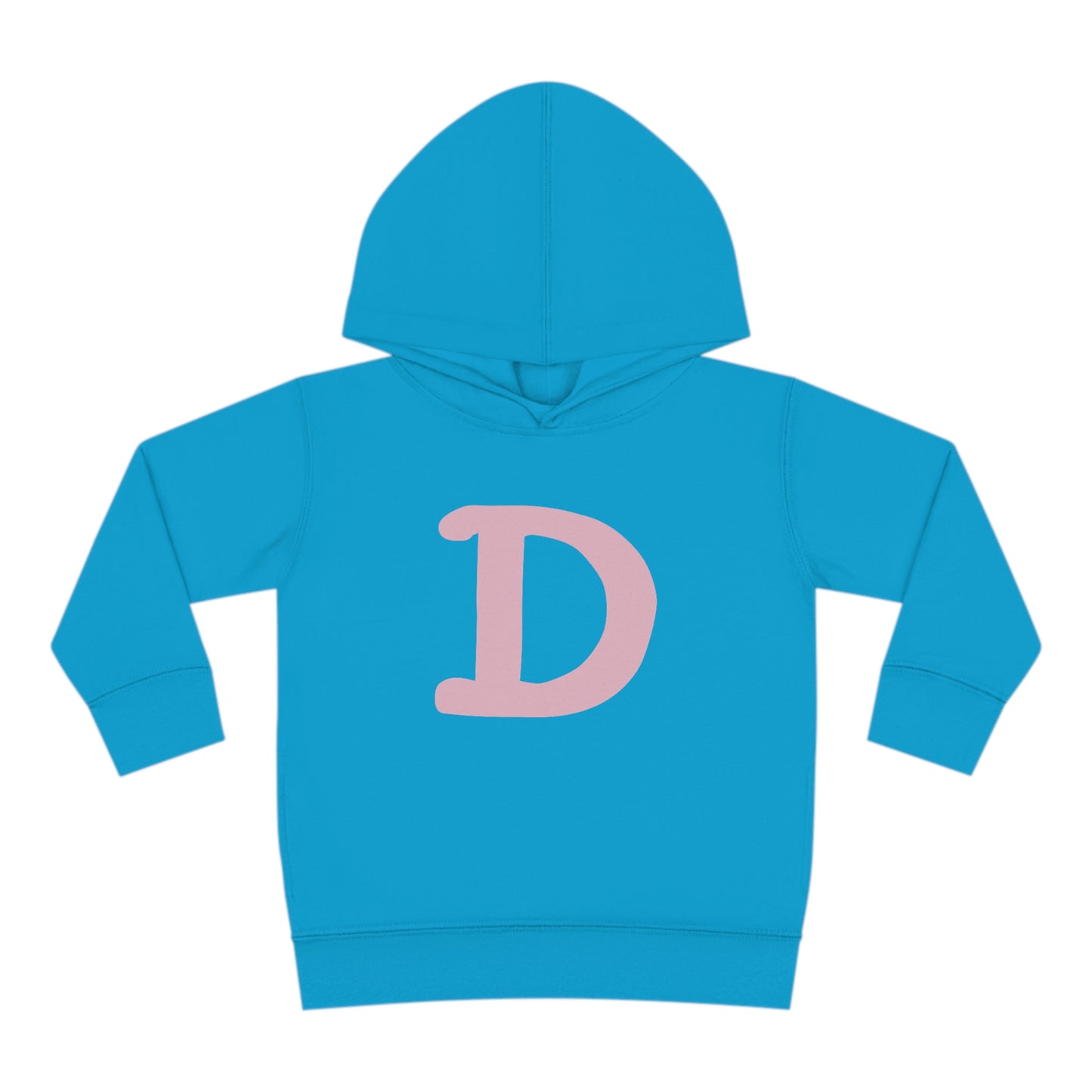 Detroit 'Old French D' Hoodie (Pink Full Body Outline) | Unisex Toddler