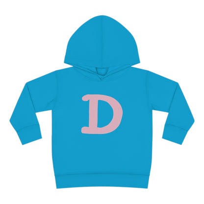 Detroit 'Old French D' Hoodie (Pink Full Body Outline) | Unisex Toddler