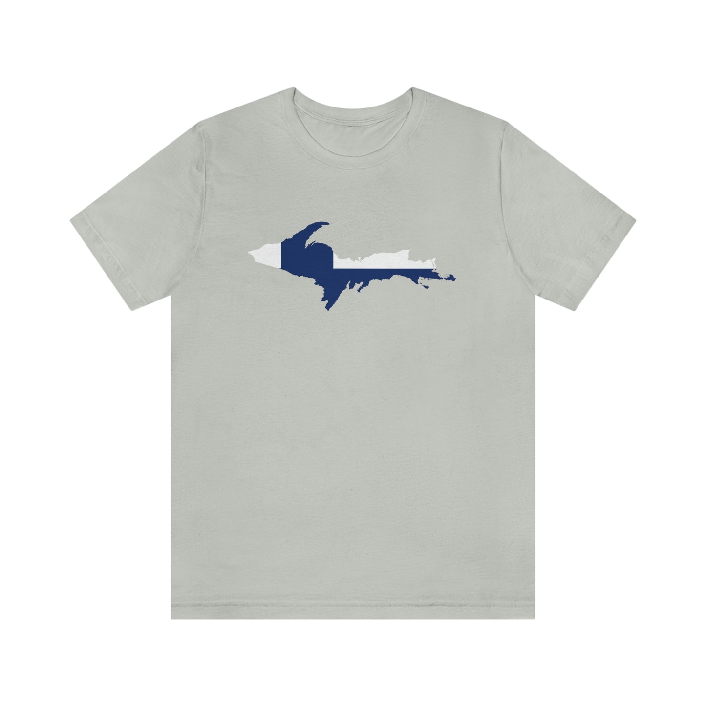 Michigan Upper Peninsula T-Shirt (w/ UP Finland Flag Outline) | Unisex Standard Fit