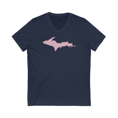 Michigan Upper Peninsula T-Shirt (w/ Pink UP Outline)