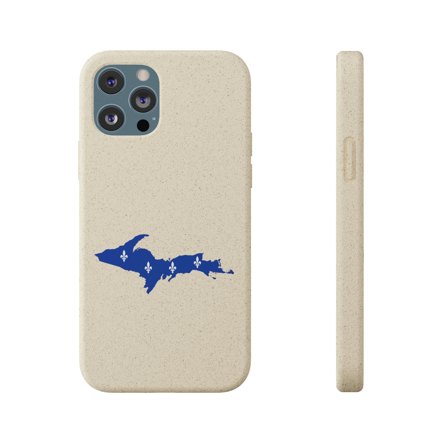 Michigan Upper Peninsula Biodegradable Phone Cases (w/ UP Quebec Flag Outline) | Apple iPhone