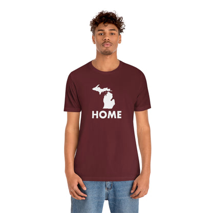 Michigan 'Home' T-Shirt (Geometric Sans Font) | Unisex Standard Fit