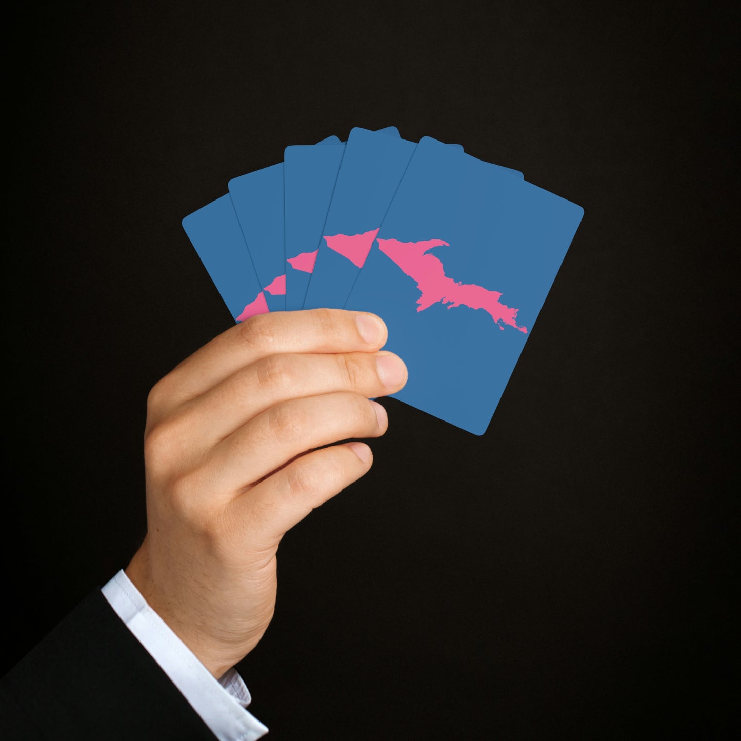 Michigan Upper Peninsula Poker Cards (Lake Superior w/ Pink UP Outline)