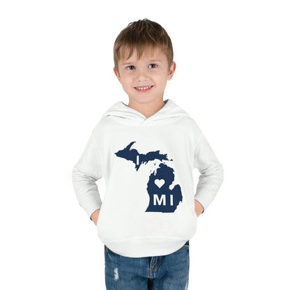 Michigan 'I ♡ MI' Hoodie (w/Full Body Outline| Unisex Toddler