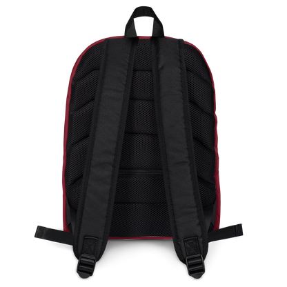 Michigan Upper Peninsula Backpack (w/ UP USA Flag Outline) | Burgundy Color