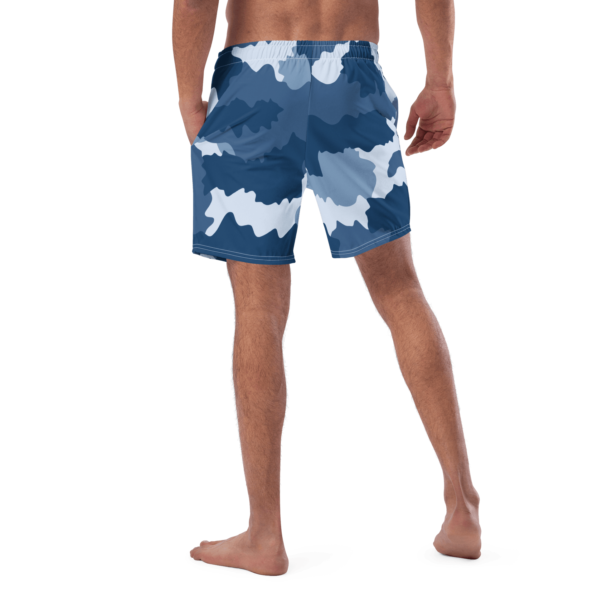 Men's Recycled Swim Trunks (Great Lakes Camouflage Pattern) - Circumspice Michigan