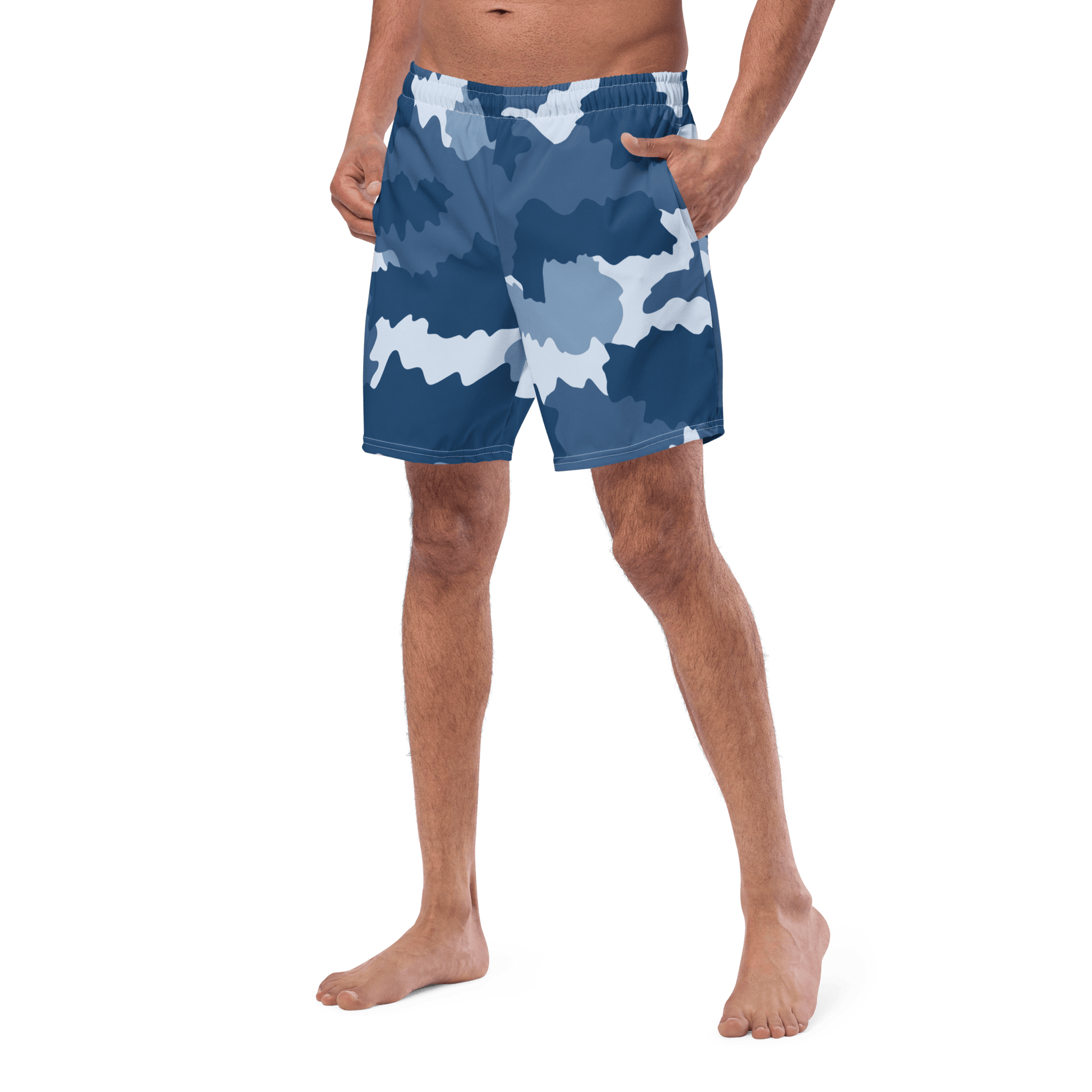 Men's Recycled Swim Trunks (Great Lakes Camouflage Pattern) - Circumspice Michigan