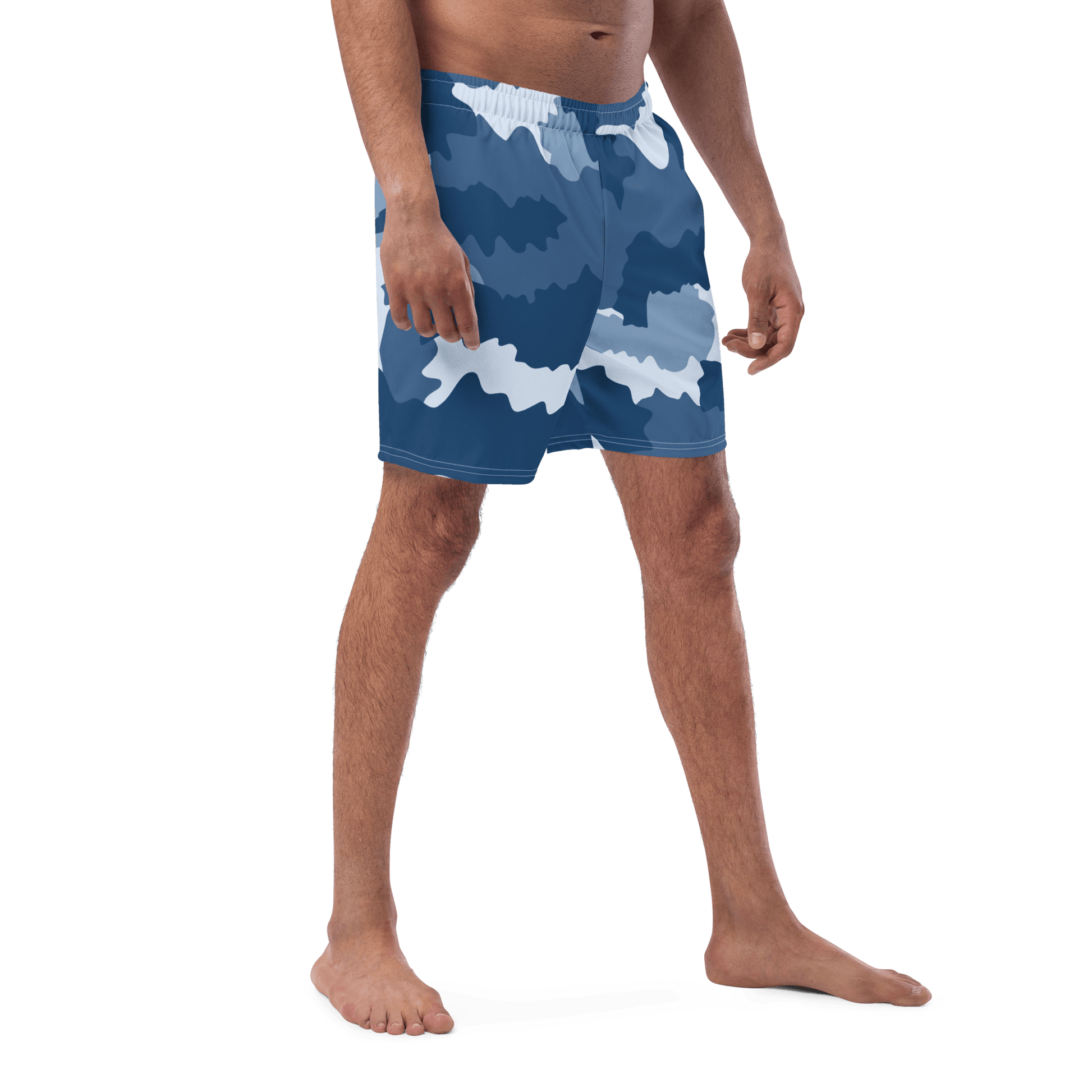 Men's Recycled Swim Trunks (Great Lakes Camouflage Pattern) - Circumspice Michigan