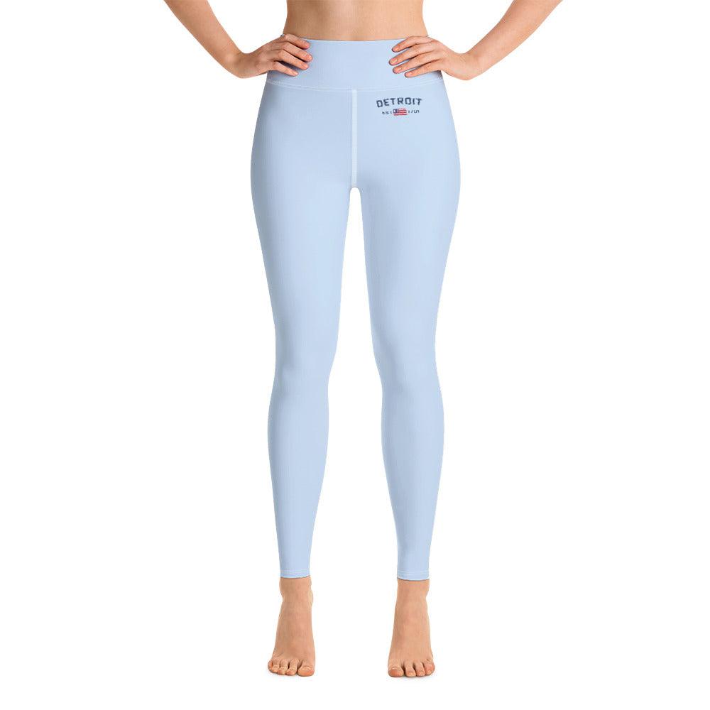 'Detroit Est 1701' Yoga Leggings - Circumspice Michigan