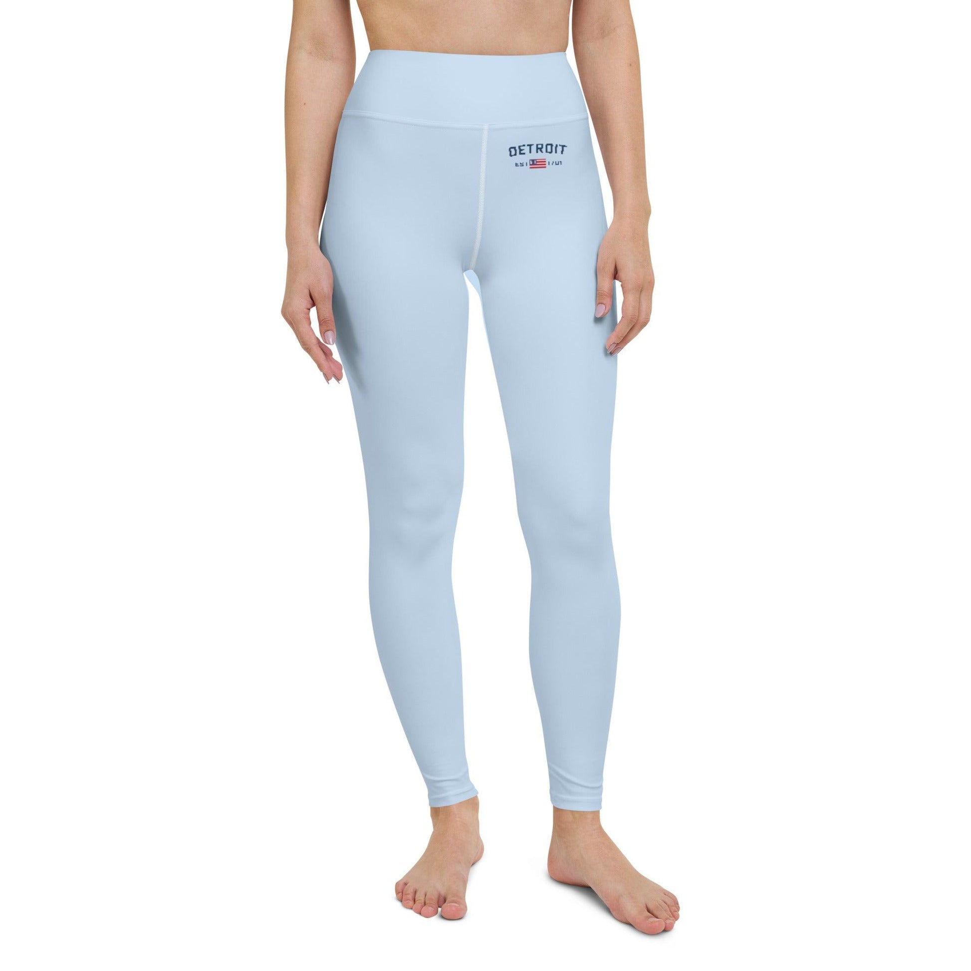 'Detroit Est 1701' Yoga Leggings - Circumspice Michigan