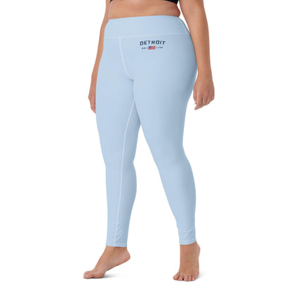 'Detroit Est 1701' Yoga Leggings - Circumspice Michigan