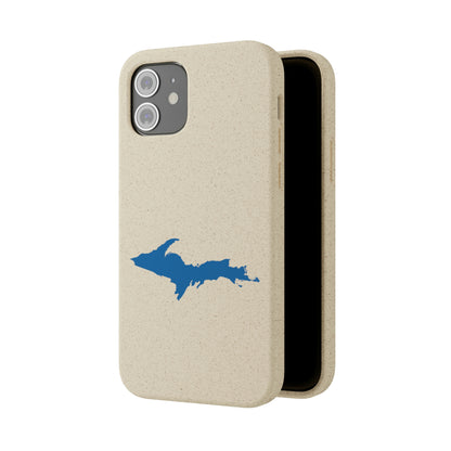 Michigan Upper Peninsula Biodegradable Phone Cases (w/ Azure UP Outline) | Apple iPhone