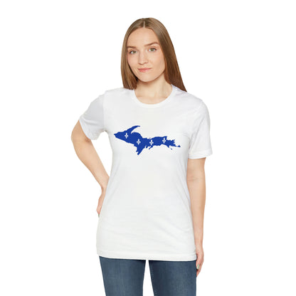 Michigan Upper Peninsula T-Shirt (w/ UP Quebec Flag Outline) | Unisex Standard Fit