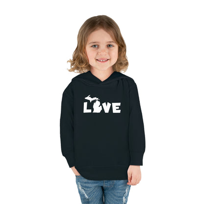 Michigan 'Love' Hoodie (Whimsical Sans Font) | Unisex Toddler
