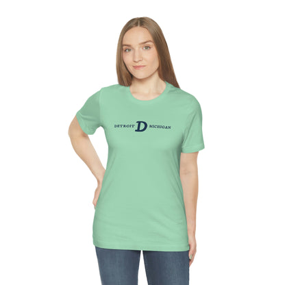 'Detroit Michigan' T-Shirt (w/ Old French D) | Unisex Standard Fit