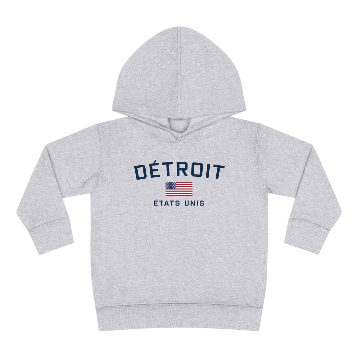 'Détroit États Unis' Hoodie (w/USA Flag Outline) | Unisex Toddler