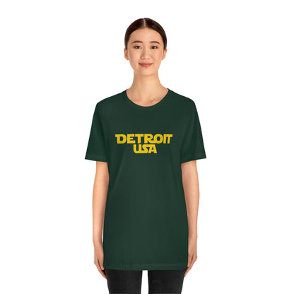 'Detroit USA' T-Shirt (1970s Epic Sci-Fi Parody) | Unisex Standard Fit