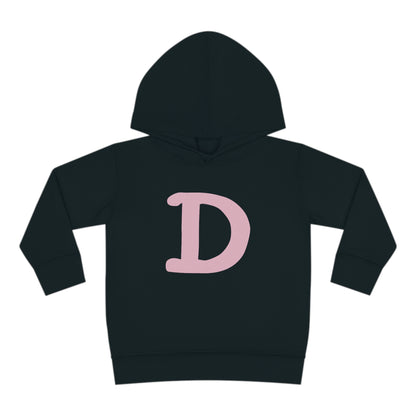 Detroit 'Old French D' Hoodie (Pink Full Body Outline) | Unisex Toddler