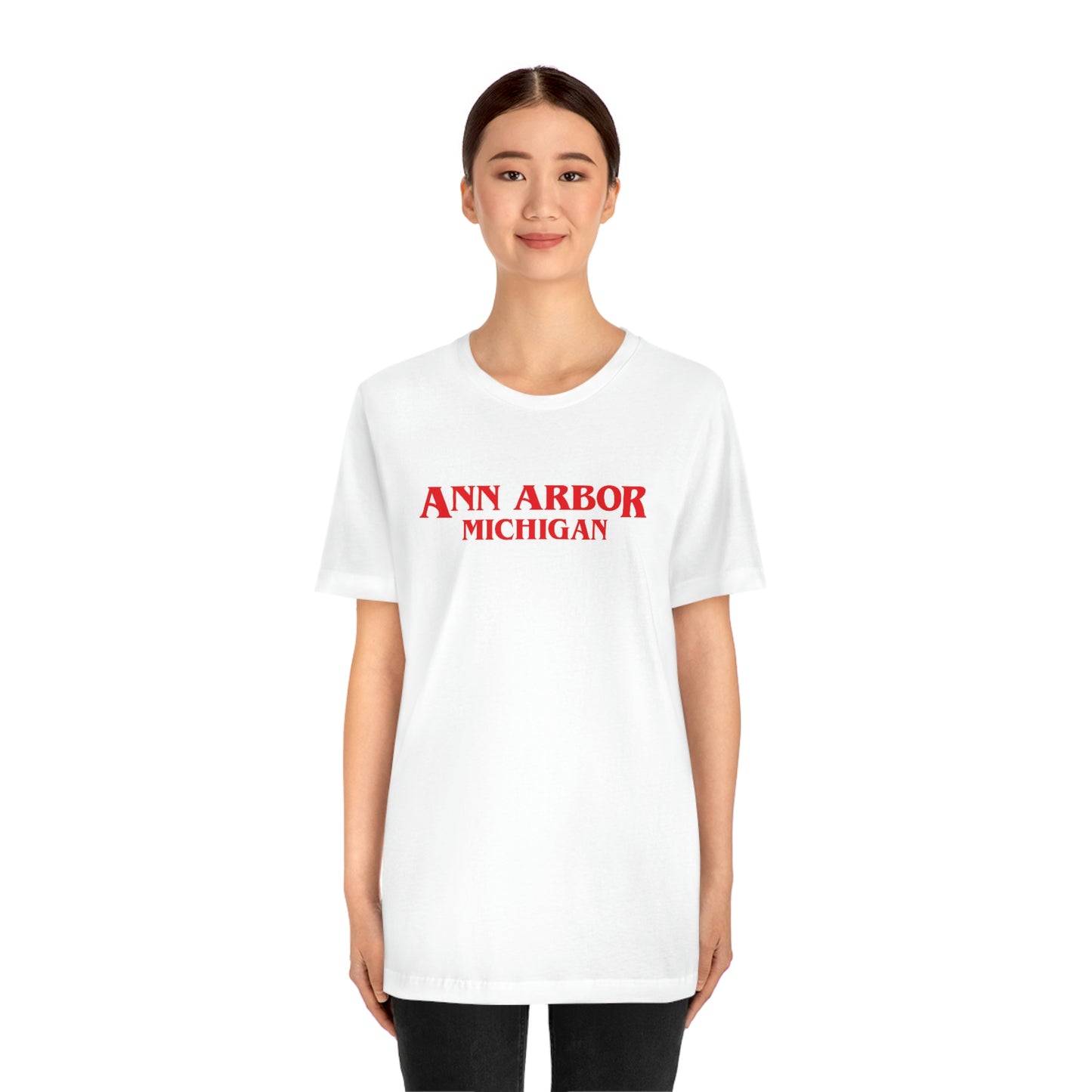 'Ann Arbor Michigan' ' T-Shirt (1980s Drama Parody) | Unisex Standard Fit