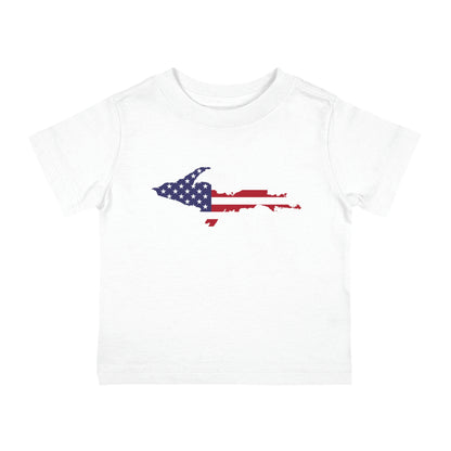 Michigan Upper Peninsula Infant T-Shirt (w/ UP USA Flag Outline) | Short Sleeve