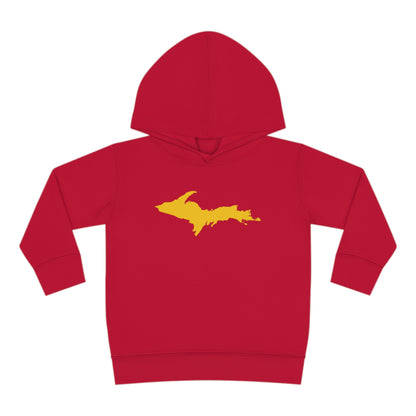 Michigan Upper Peninsula Hoodie (w/ Gold UP Outline) | Unisex Toddler