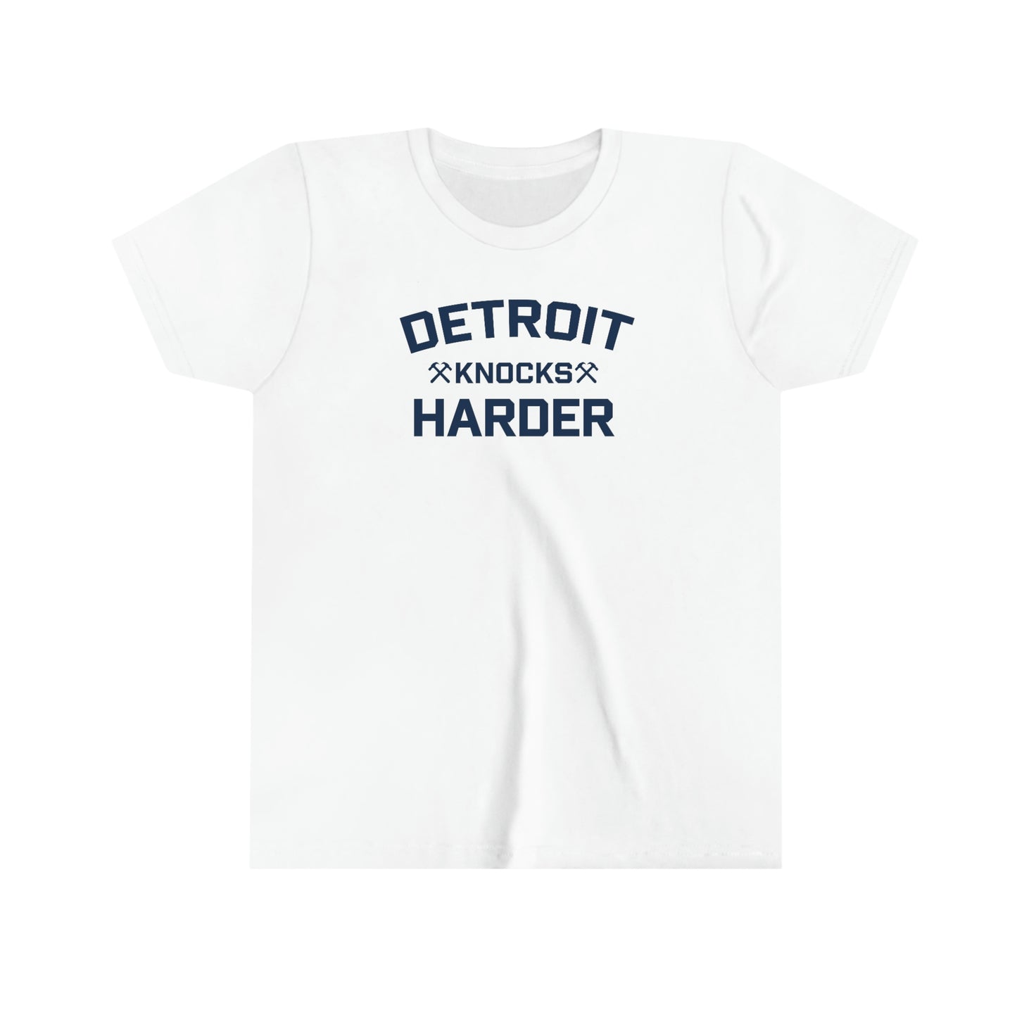 'Detroit Knocks Harder' T-Shirt | Youth Short Sleeve