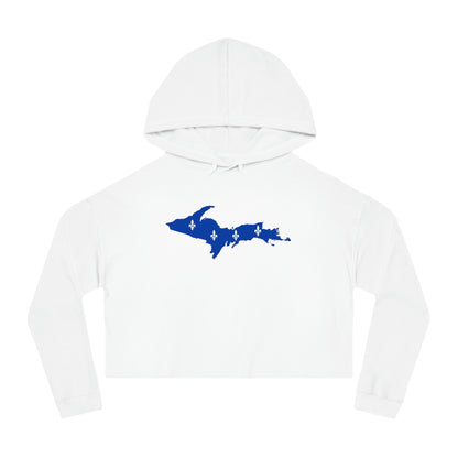 Michigan Upper Peninsula Hoodie (w/ UP Quebec Flag Outline) | Lightweight Cropped