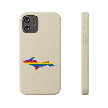 Michigan Upper Peninsula Biodegradable Phone Cases (w/ UP Pride Flag Outline) | Apple iPhone